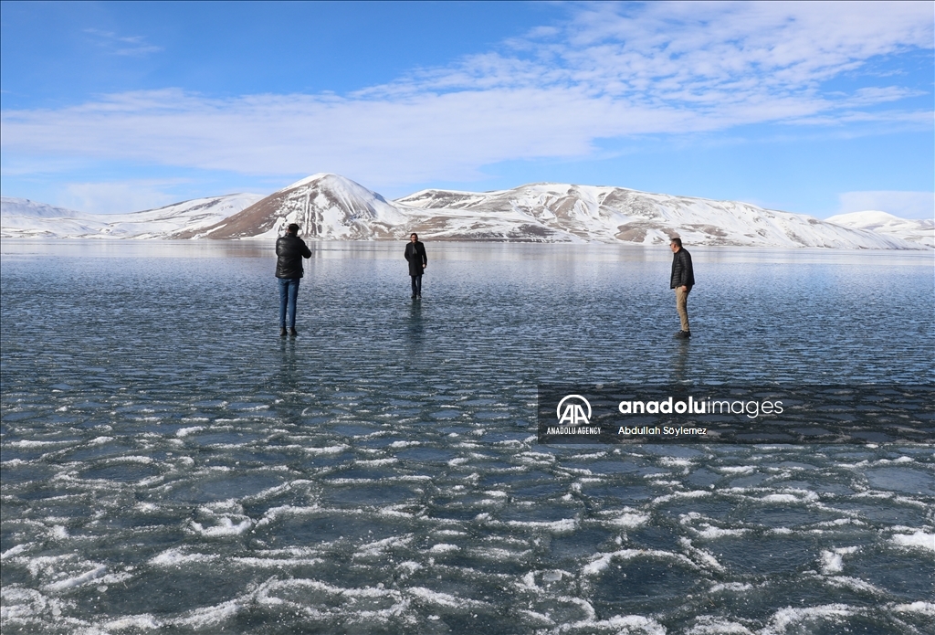 Lake Balik of Turkiye during winter season