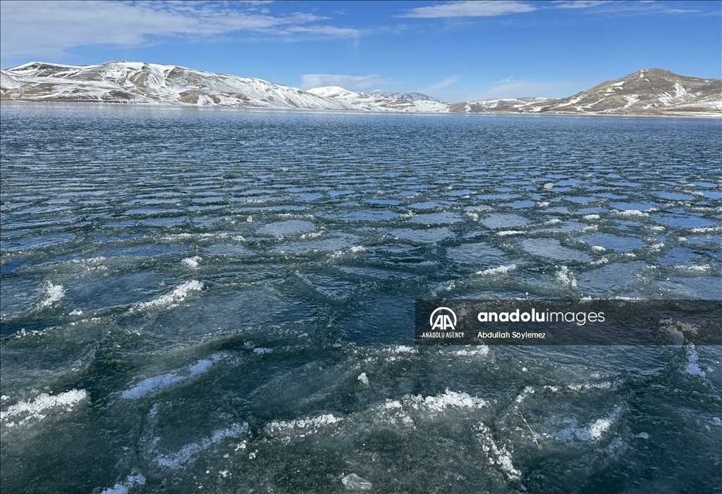 Lake Balik of Turkiye during winter season