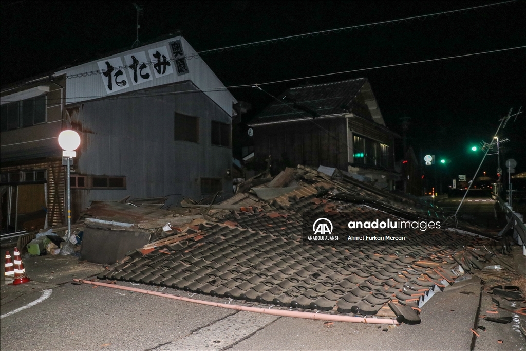 Japonya'nın batısında İşikawa'daki depremlerde 48 kişi öldü