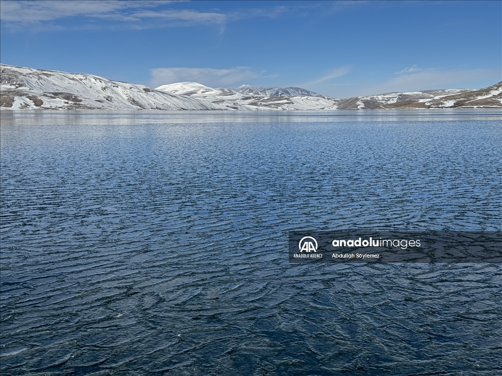 Lake Balik of Turkiye during winter season