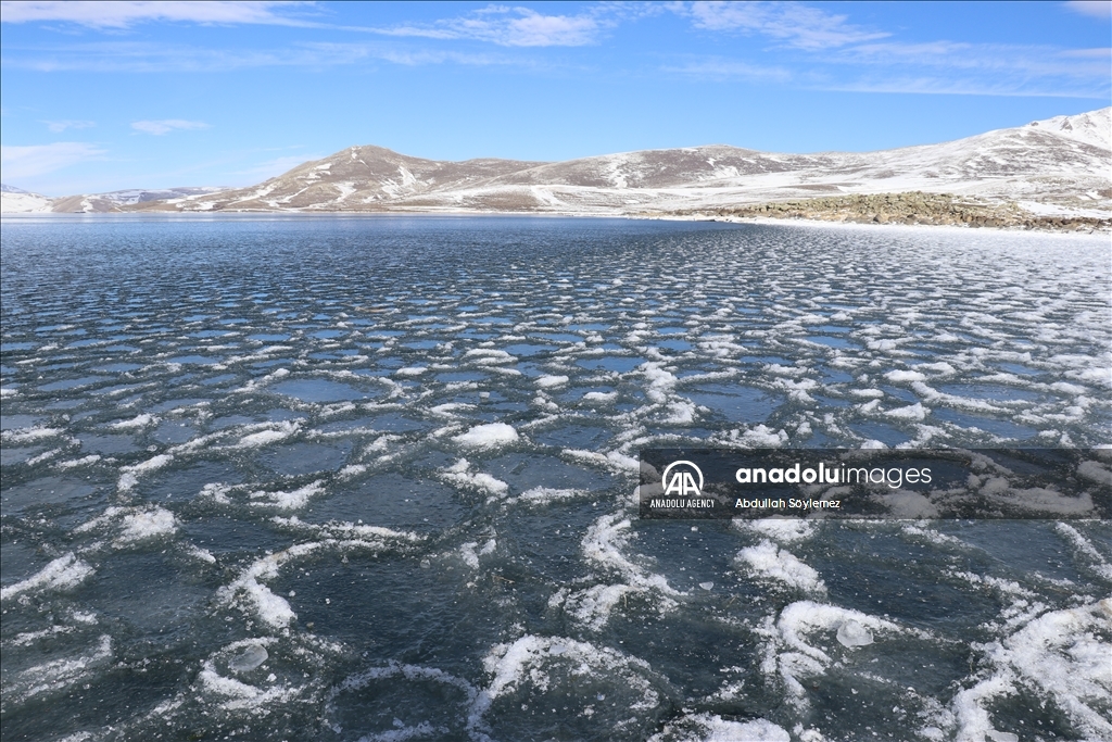 Lake Balik of Turkiye during winter season