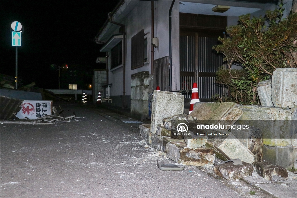 Japonya'nın batısında İşikawa'daki depremlerde 48 kişi öldü