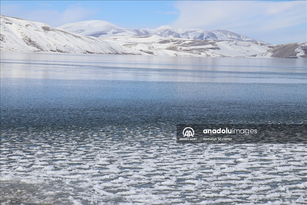 Lake Balik of Turkiye during winter season