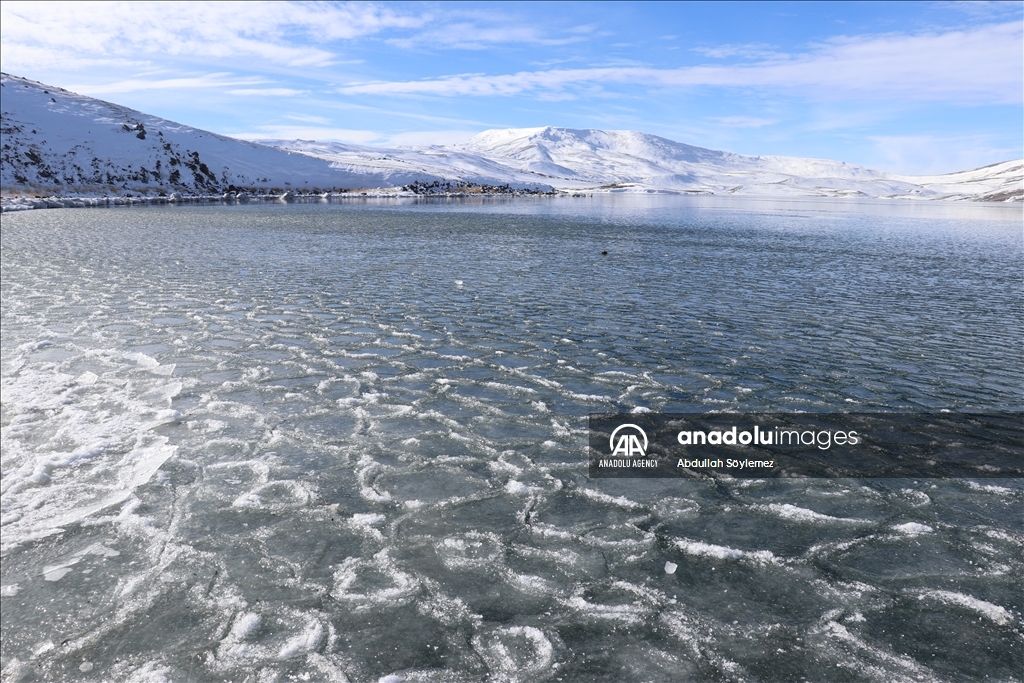 Lake Balik of Turkiye during winter season