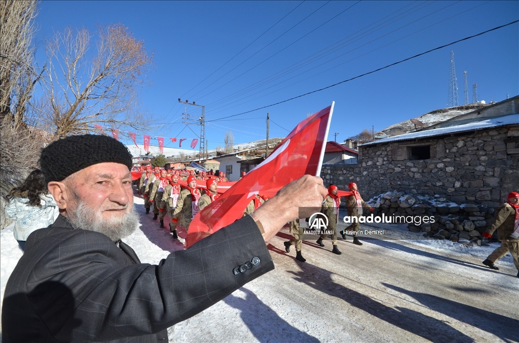 Türkiye "Bu toprakta izin var" temasıyla Sarıkamış'ta yürüyüşe başladı