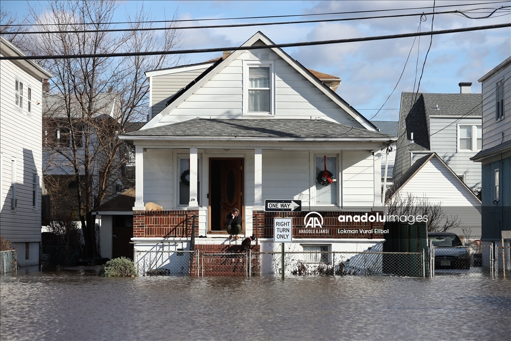 New Jersey'de şiddetli yağışlar sele neden oldu