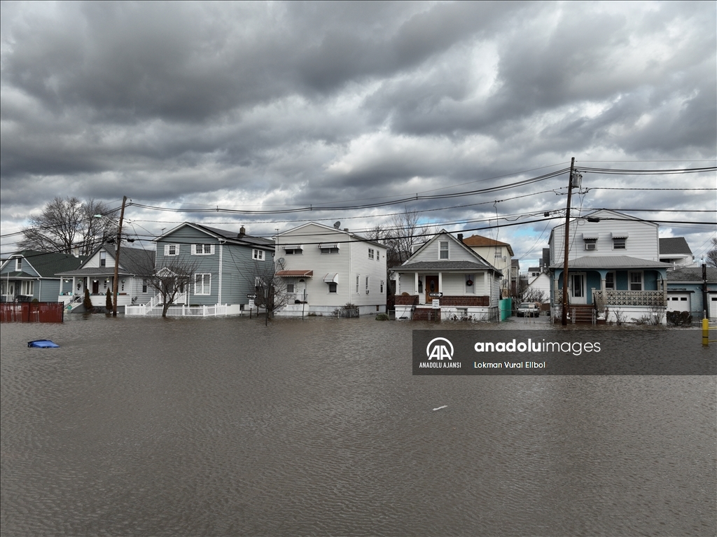 New Jersey'de şiddetli yağışlar sele neden oldu