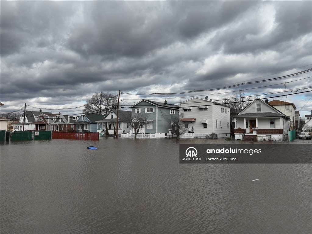 New Jersey'de şiddetli yağışlar sele neden oldu