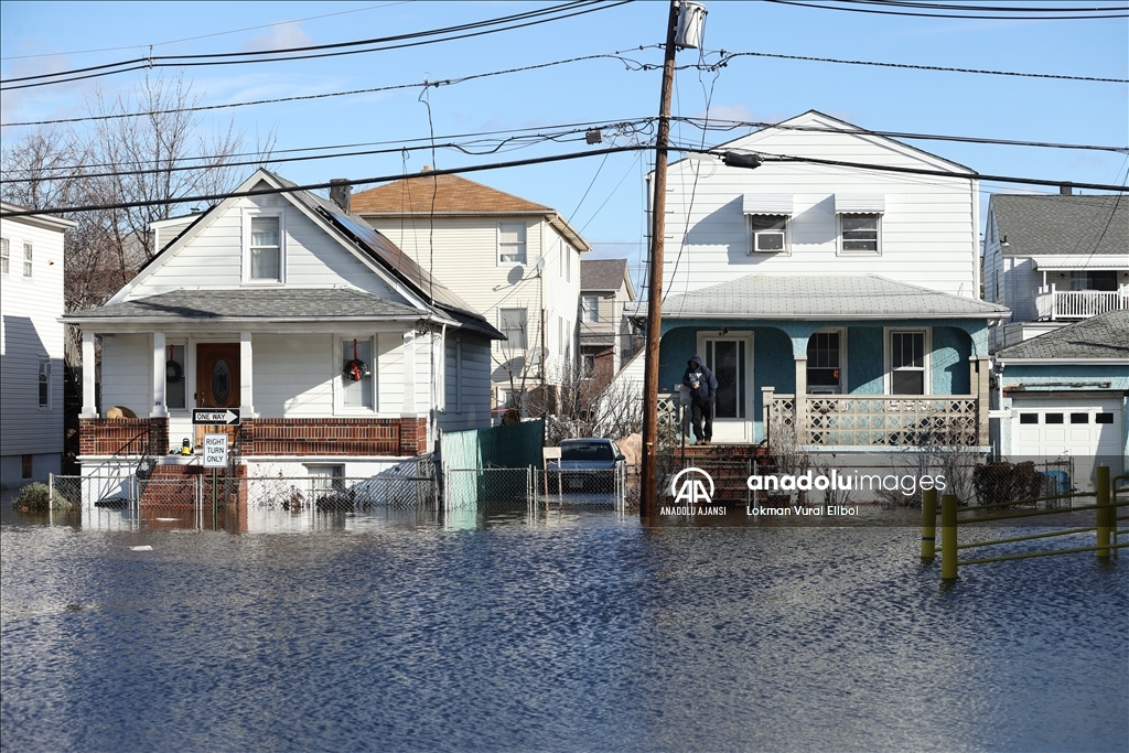 New Jersey'de şiddetli yağışlar sele neden oldu