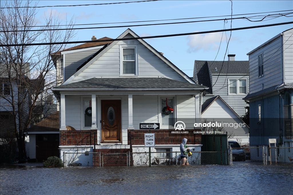 New Jersey'de şiddetli yağışlar sele neden oldu