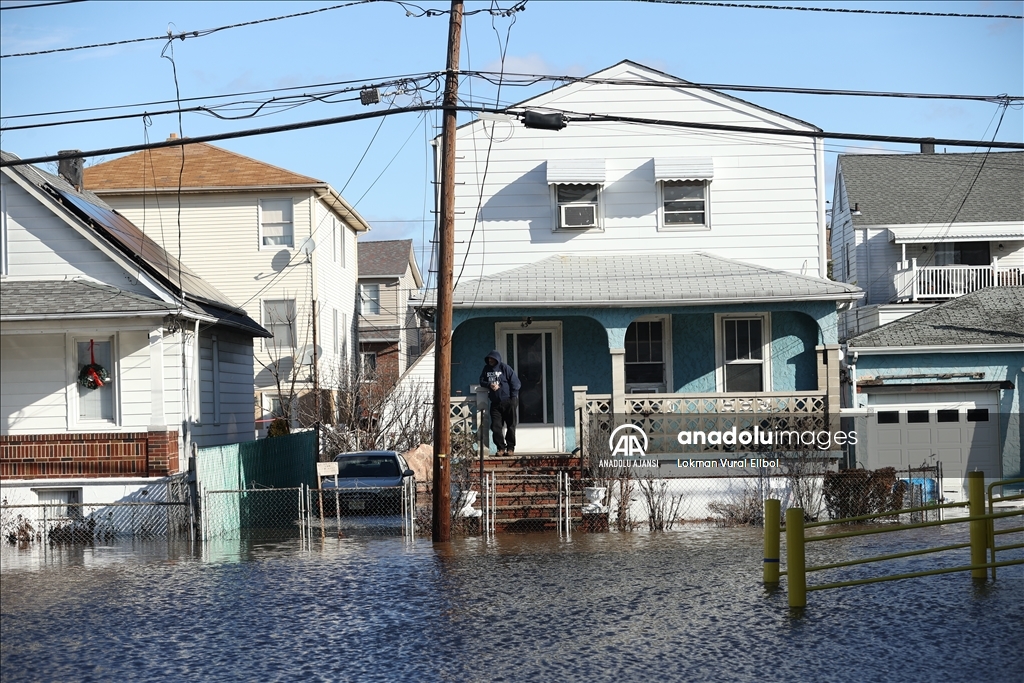New Jersey'de şiddetli yağışlar sele neden oldu
