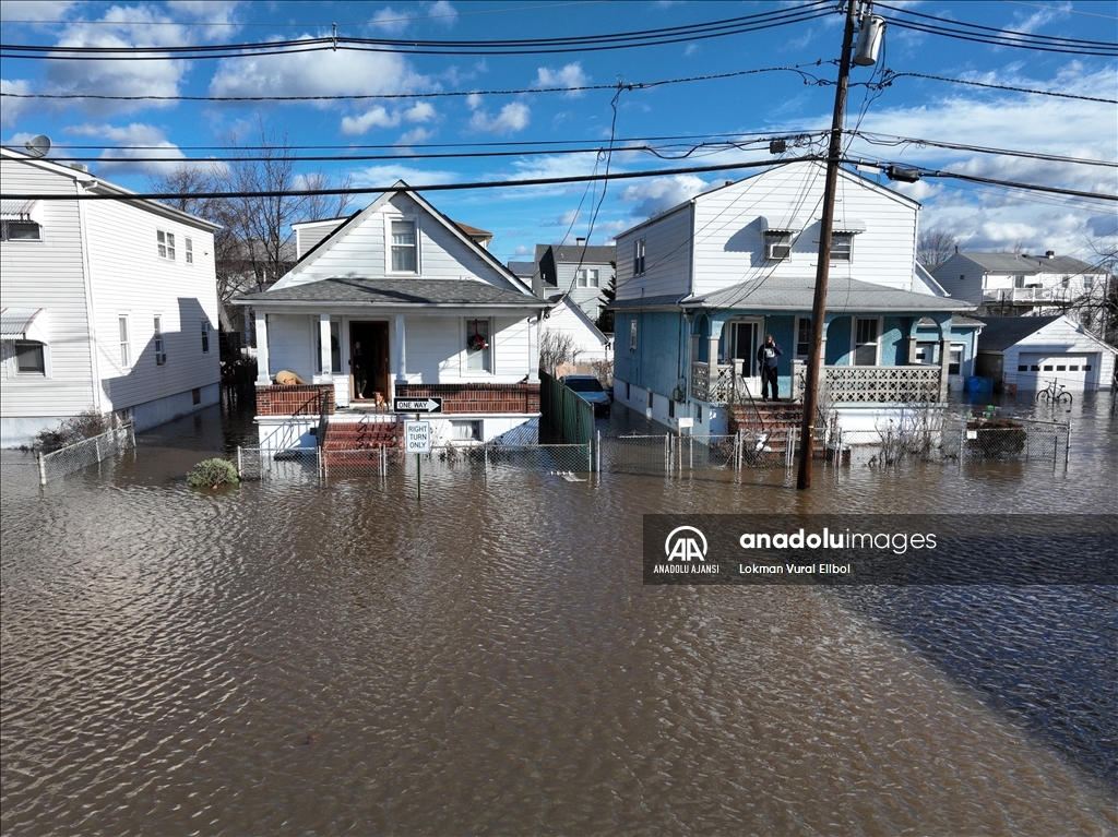 New Jersey'de şiddetli yağışlar sele neden oldu