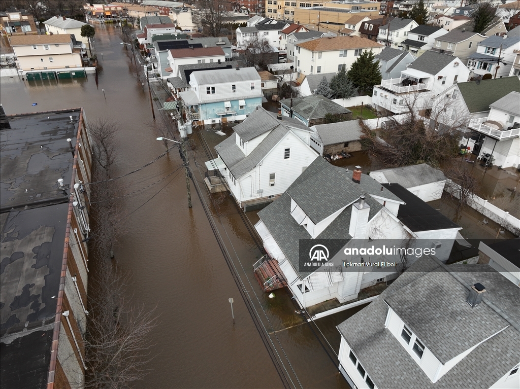 New Jersey'de şiddetli yağışlar sele neden oldu
