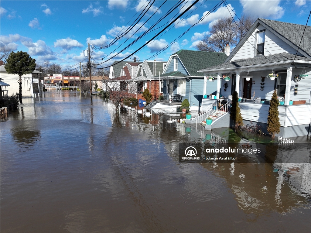 New Jersey'de şiddetli yağışlar sele neden oldu