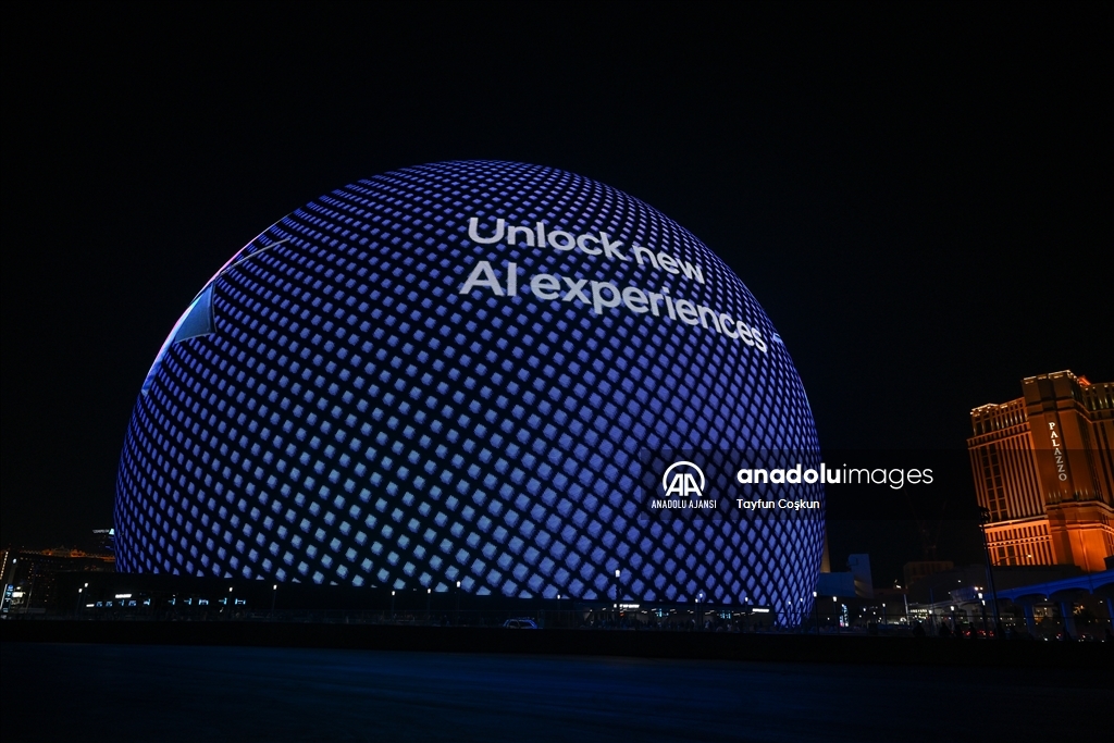 Las Vegas'taki Dünya'nın en büyük LED küresi MSG Sphere