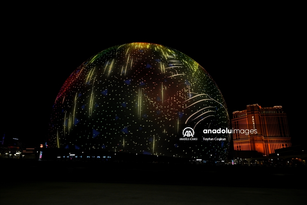 Las Vegas'taki Dünya'nın en büyük LED küresi MSG Sphere