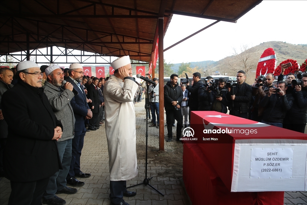 Şehit Sözleşmeli Er Özdemir, Kahramanmaraş'ta son yolculuğuna uğurlandı