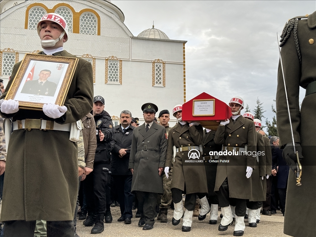 Şehit Piyade Uzman Çavuş Serkan Sayin Adıyaman'da son yolculuğuna uğurlandı