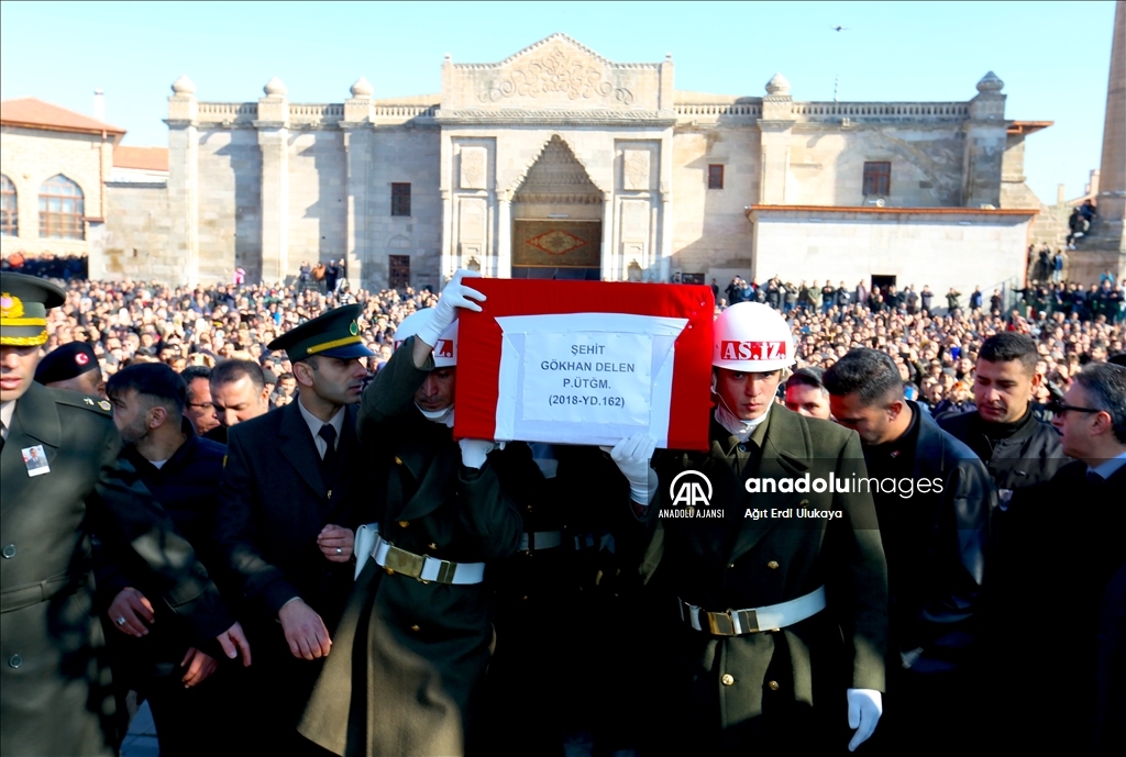 Şehit Piyade Üsteğmen Gökhan Delen, Aksaray'da son yolculuğuna uğurlandı