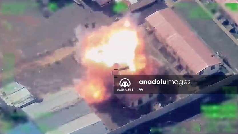 MİT, Suriye'de, PKK/YPG'ye ait terör amaçlı kullanılan 23 hedefi imha etti