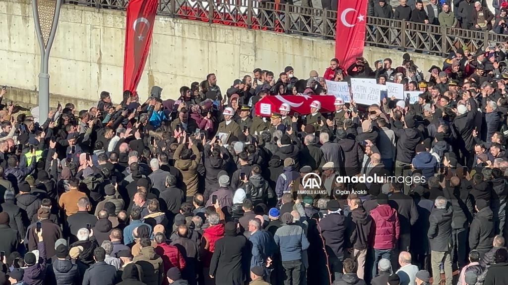 Şehit İstihkam Sözleşmeli Er Murat Atar, son yolculuğuna uğurlandı