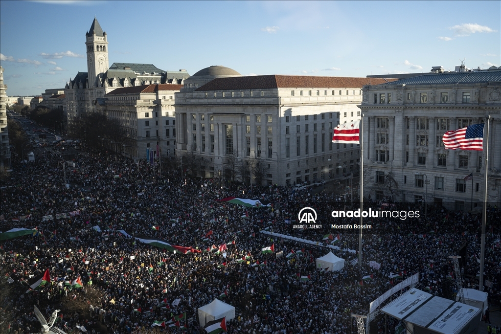 Manifestation pro-palestinienne à Washington DC