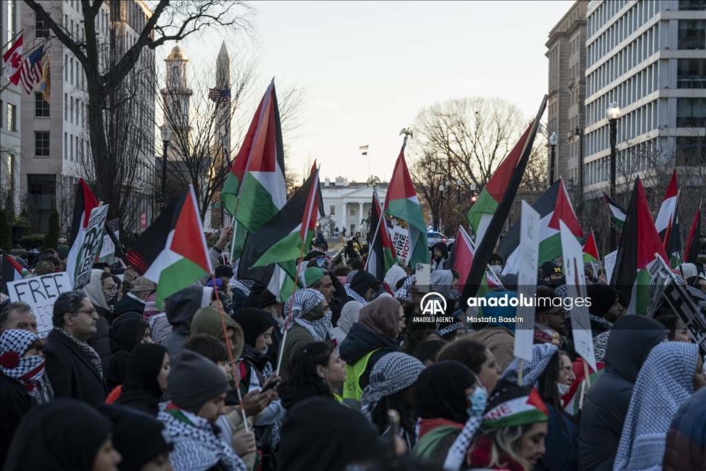 Manifestation pro-palestinienne à Washington DC