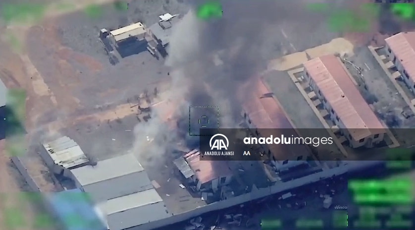 MİT, Suriye'de, PKK/YPG'ye ait terör amaçlı kullanılan 23 hedefi imha etti