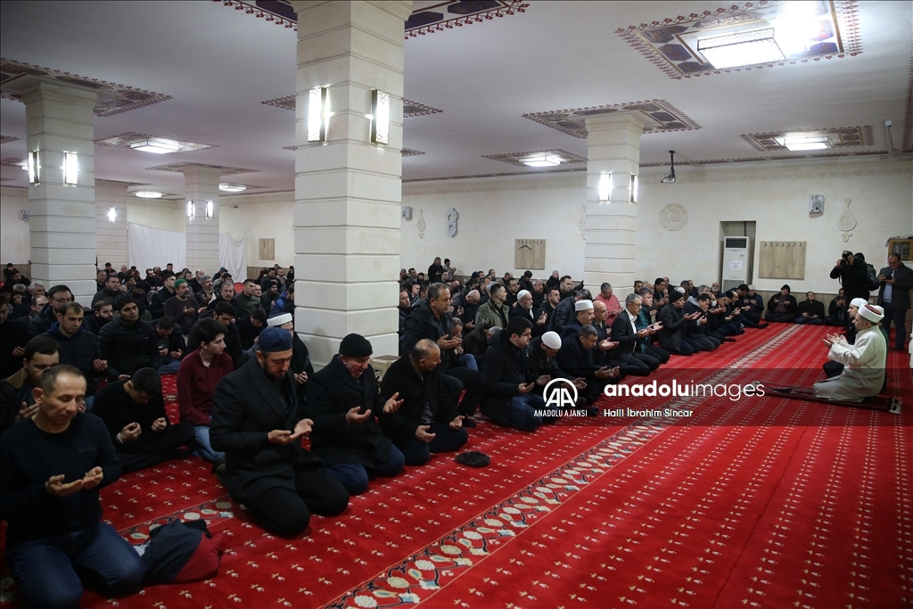 Mardin'de şehitler için sabah namazında dua edildi