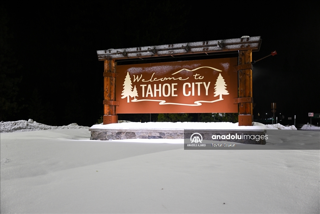 Kaliforniya eyaletinin South Lake Tahoe kentinde kış