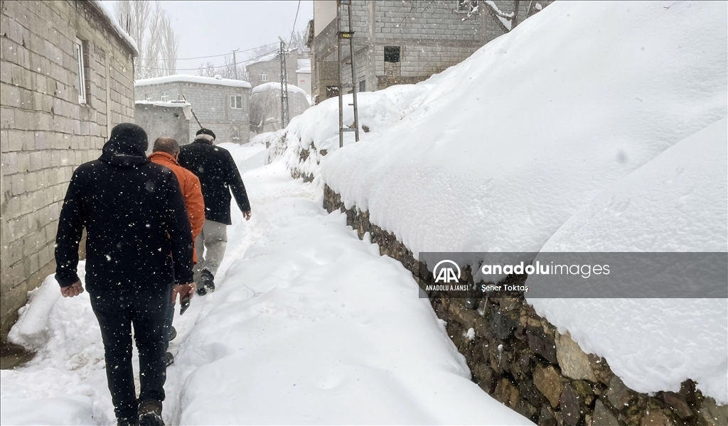 Bitlis&#39;te kar yağışı yaşamı olumsuz etkiledi