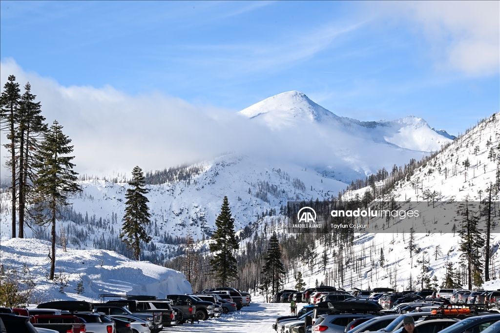 Kaliforniya eyaletinin South Lake Tahoe kentinde kış