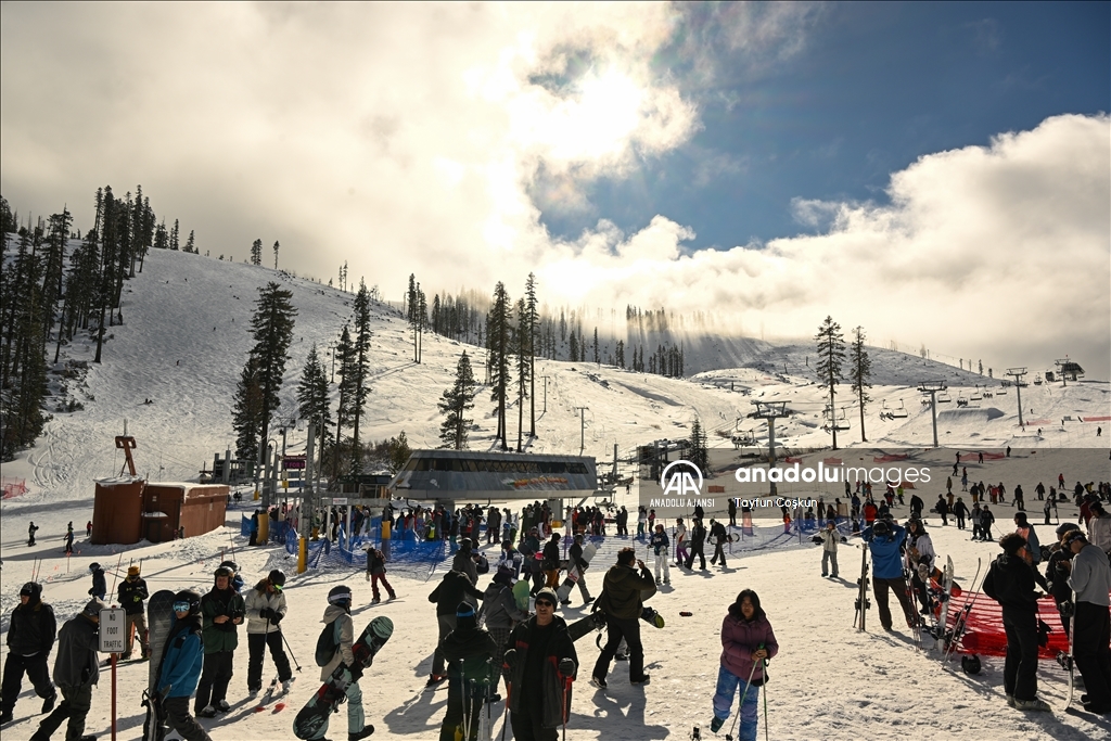 Kaliforniya eyaletinin South Lake Tahoe kentinde kış