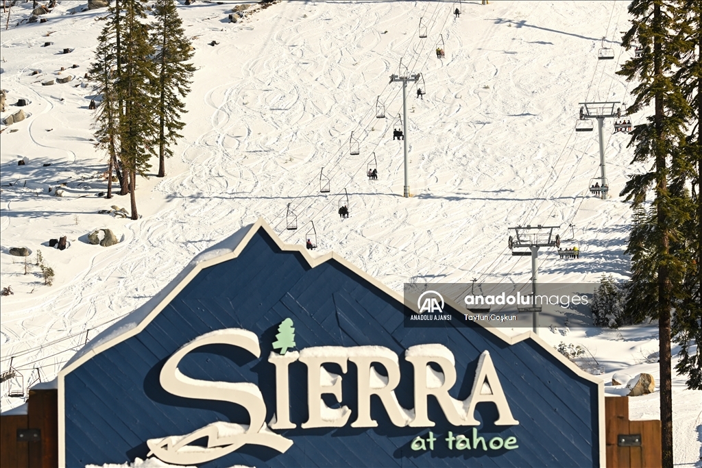 Kaliforniya eyaletinin South Lake Tahoe kentinde kış
