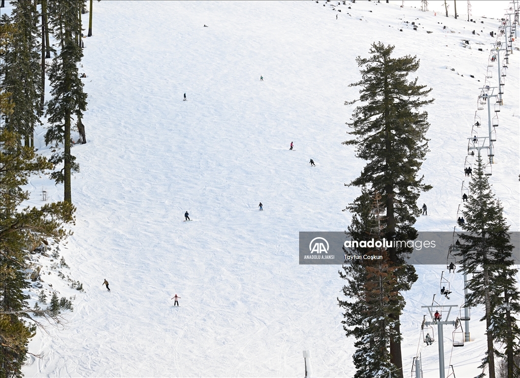 Kaliforniya eyaletinin South Lake Tahoe kentinde kış
