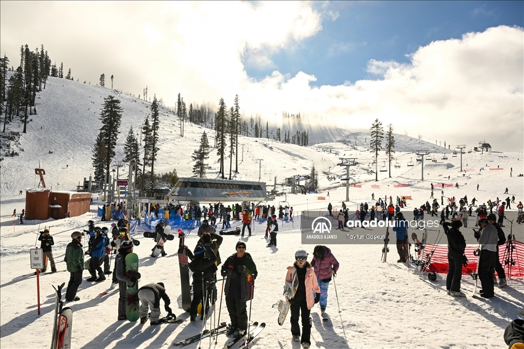 Kaliforniya eyaletinin South Lake Tahoe kentinde kış