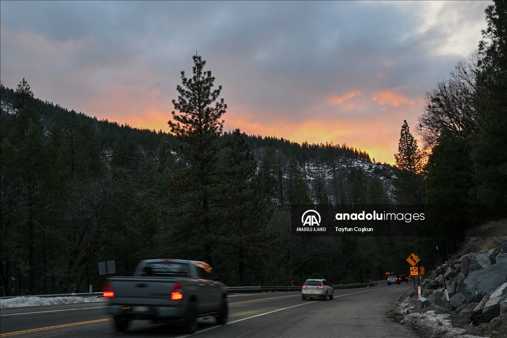 Kaliforniya eyaletinin South Lake Tahoe kentinde kış