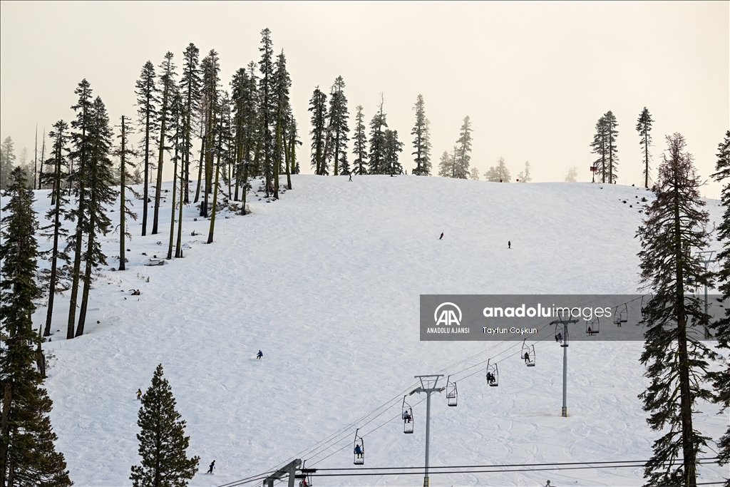 Kaliforniya eyaletinin South Lake Tahoe kentinde kış