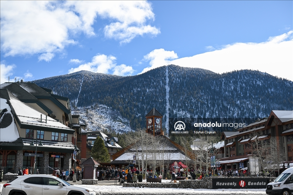 Kaliforniya eyaletinin South Lake Tahoe kentinde kış