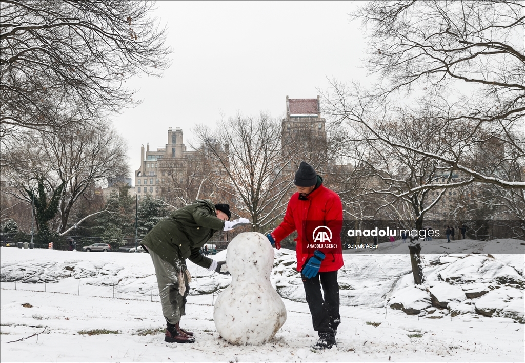 New York City receives heaviest snowfall in two years