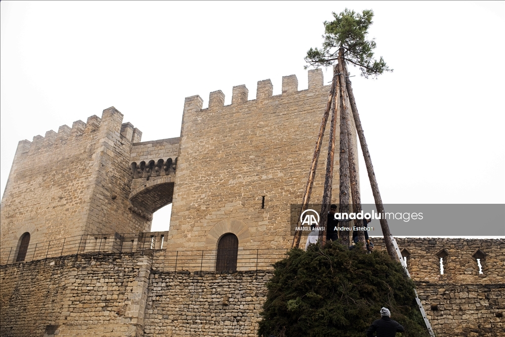 İspanya'nın Morella kentinde geleneksel Sant Antoni Festivali hazırlıkları