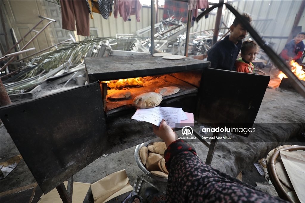 Palestinians forced to grind animal fodder to make bread due to wheat flour shortage