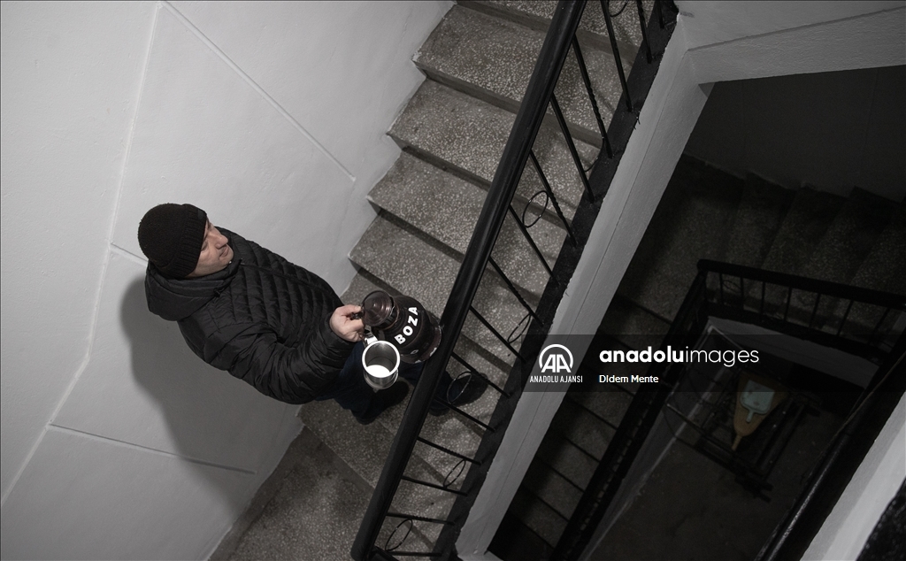 Kış gecelerinin geleneksel içeceği “Boza”