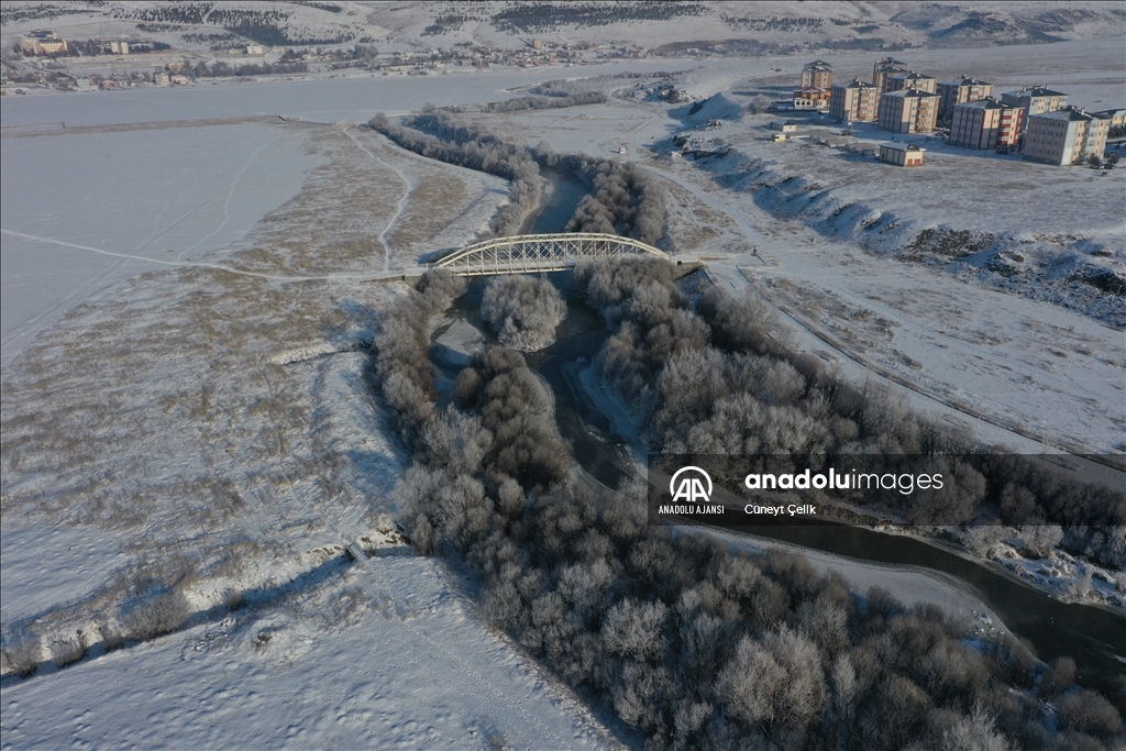 Kars'ta soğuk hava etkili oldu
