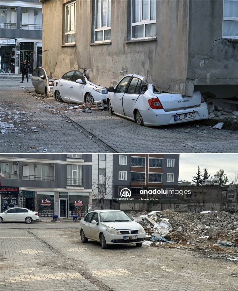Adıyaman'ın depremden sonraki bir yıllık değişimi havadan görüntülendi