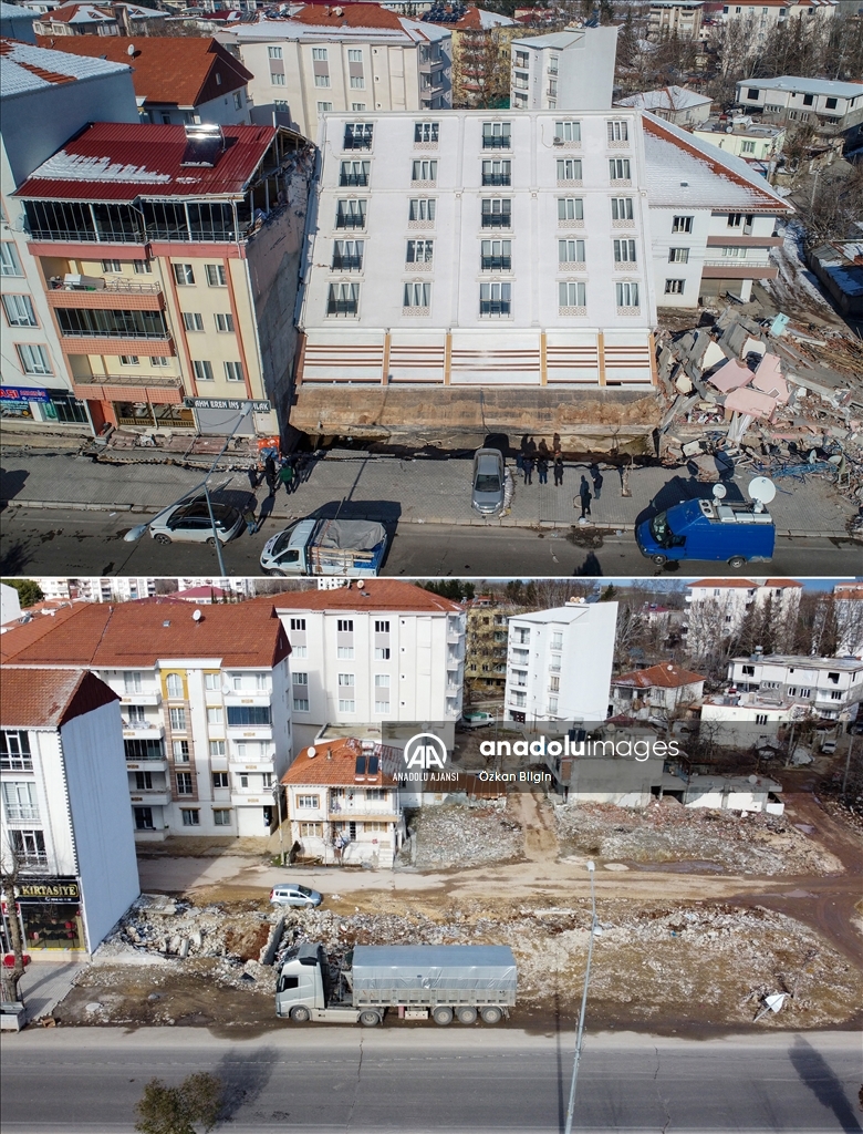 Adıyaman'ın depremden sonraki bir yıllık değişimi havadan görüntülendi