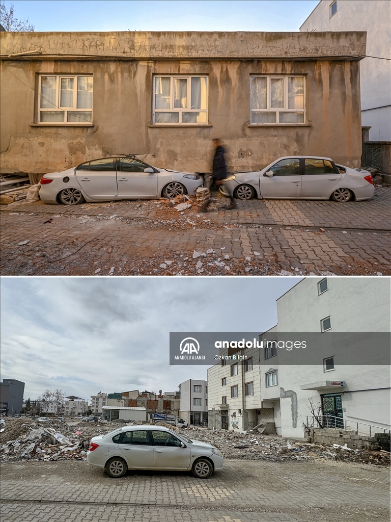 Adıyaman'ın depremden sonraki bir yıllık değişimi havadan görüntülendi