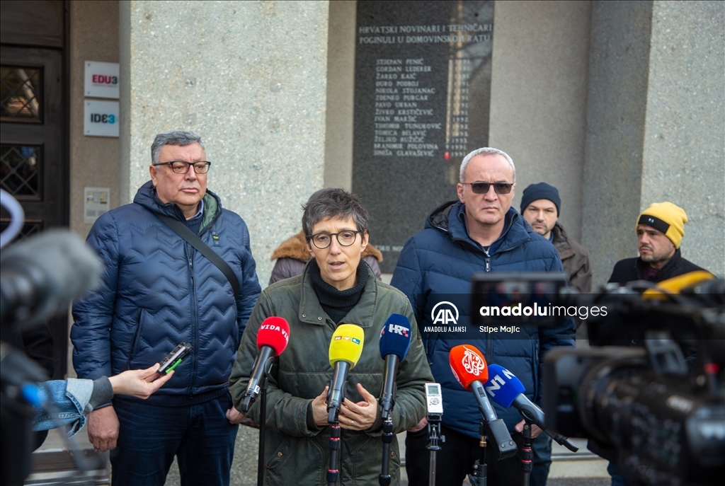 Bosna Hersekli ve Hırvatistanlı gazeteciler, Gazze'de öldürülen meslektaşlarını andı