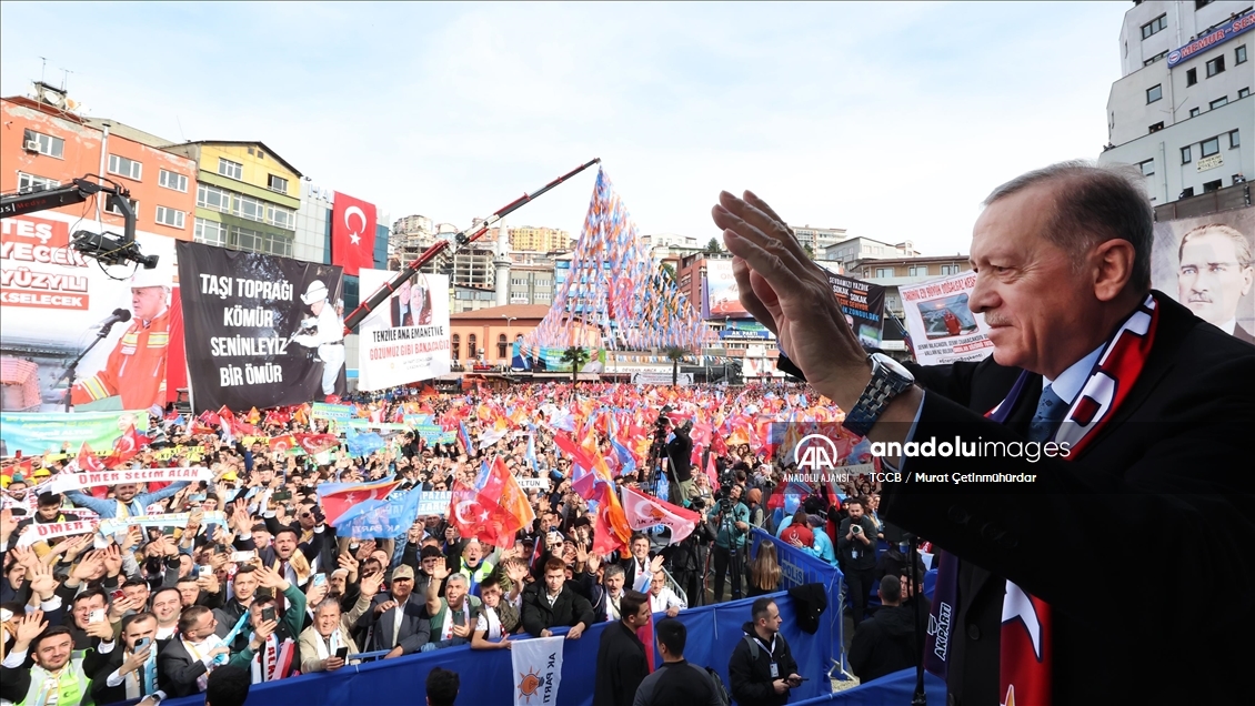 Cumhurbaşkanı ve AK Parti Genel Başkanı Erdoğan, Zonguldak mitinginde konuştu