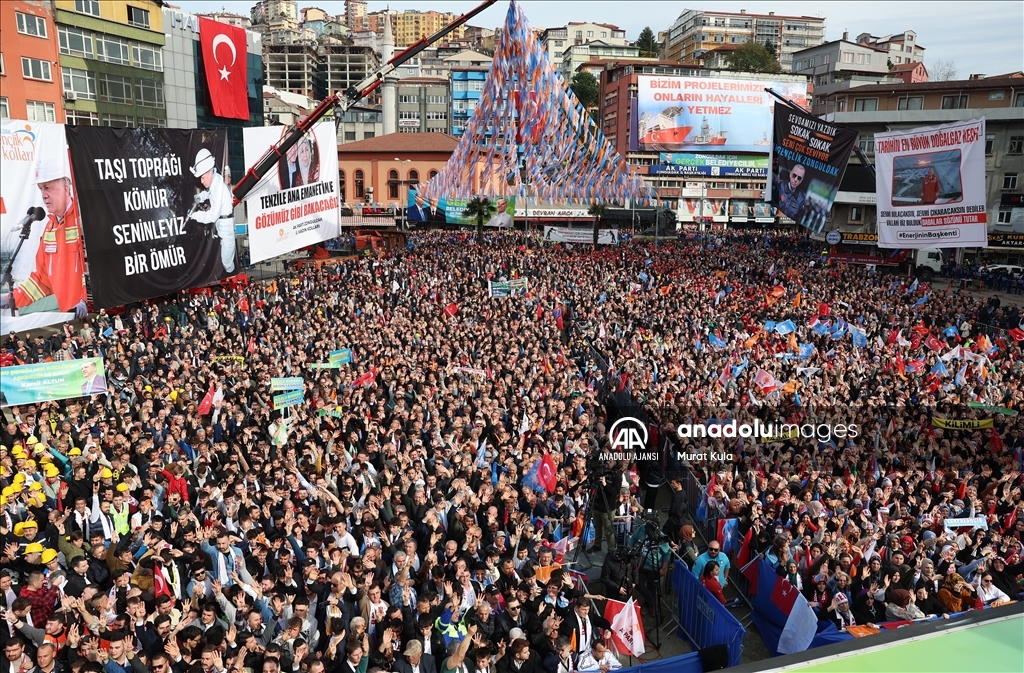 Cumhurbaşkanı ve AK Parti Genel Başkanı Erdoğan, Zonguldak mitinginde konuştu